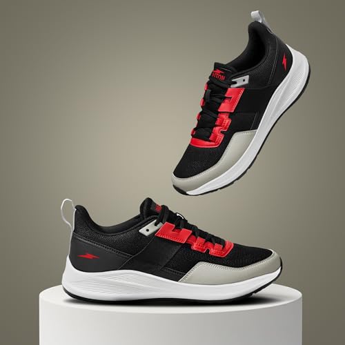 Image of BRUTON Sport Shoes Running Shoes for Men(SNK-952-BLACK-8 PT BAZ)