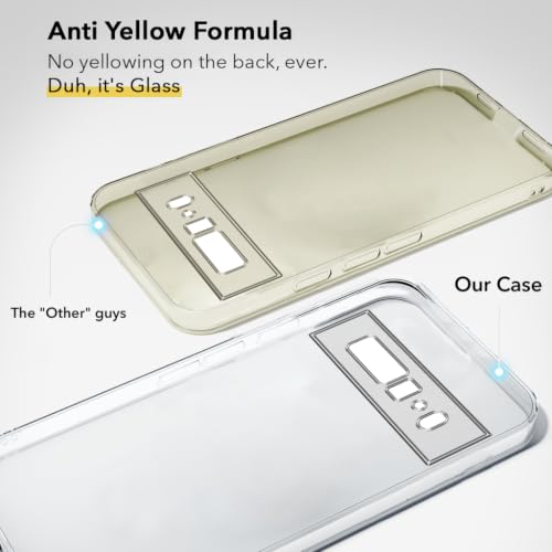 Image of Jkobi Lifetime Anti-Yellow Clear Back Cover Case for Google Pixel 6 Pro (Sleek Hard Crystal | Shockproof and Camera Protection)