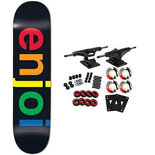 Best Price Enjoi Skateboard Complete Spectrum Black 8.25