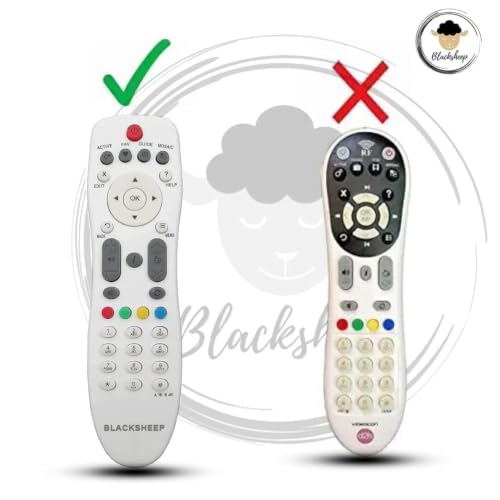 Image of BLACKSHEEP Videocon New Model D2H Remote Original HD Box Set Top Box (Non Voice | Not RF) Exactly Same Remote Will Work Only - Please Match The Image with Your Old Product