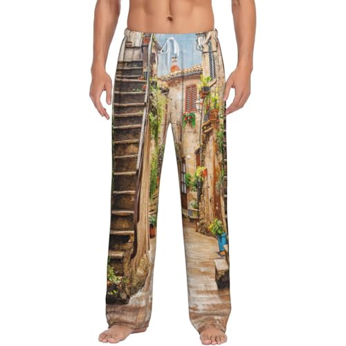 Pyjama à carreaux en polaire homme avec poches contre le froid