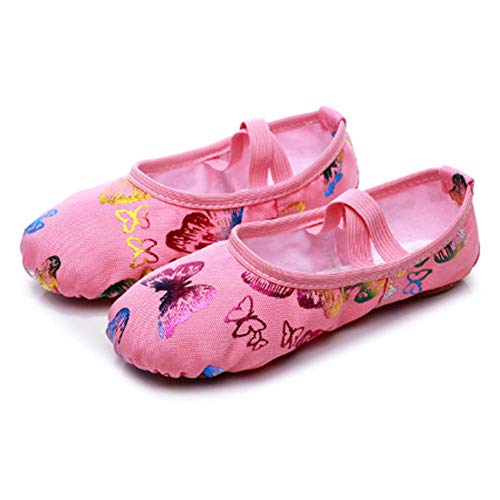 Semelle en daim en toile rose pour le premier cours de danse de votre fille