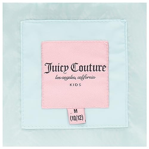Image of Juicy Couture Girls Coat, Faux Fur Hooded Winter Jacket, Warm Padded Parka Hoodie, Kids Heavyweight Winter Coat