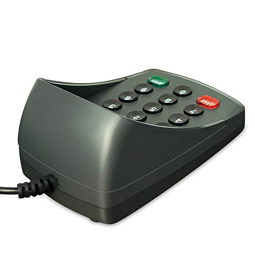 USB 15 Keys Keypad Numeric Keyboard Numpad/Digital Keyboard/Pin Pad with LCD Plug and Play Support Bank POS Terminal Input Password Numpad Keypad (YD541-Ciphertext)