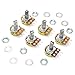 Gikfun B10K B100K B5K B50K B2K B20K Ohm Knurled Shaft Linear Rotary Taper Potentiometer for Arduino EK8359