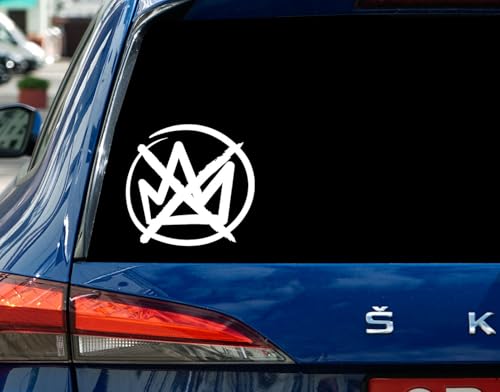 No Kings Car Decal - Political Protest Sticker - Protest - Resist Fascism - Window Decal for Car - Truck - Van - SUV - Laptop Or Bumper Waterproof 8 Inches