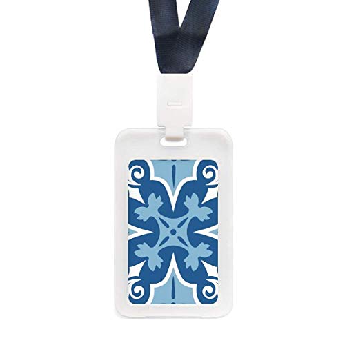 Funda protectora transparente con diseño de flores de Marruecos para tarjetas de crédito