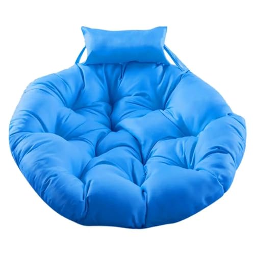 Egg Chair Cushion Replacement, Detachable Basket Egg Chair Cushion Washable, Thicken Hanging Basket Chair Cushion (41 Inch, Dark Blue)