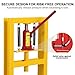 12 Ton Hydraulic Shop Press, Heavy Duty H-Frame Industrial Press with Press Plates, Professional Hydraulic Press Machine for Bearing U-Joints Metal Bending and Parts Straightening