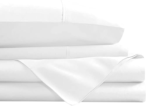Miniatura 3 de Kings Loft 100% algodón egipcio, juego de sábanas de 4 piezas de lujo suave de 1000 hilos con bolsillos laterales de almacenamiento en la sábana