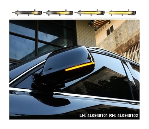 Intermitentes dinámicos de espejo para Audi Q5 8R y Q7 4L luces de señal de giro LED 3