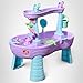 Step2 Rain Showers and Unicorns Water Table, Kids Water and Sand Activity Sensory Playset, Summer Outdoor Toys, 13 Piece Water Toy Accessories, for Toddlers 1.5+ Years Old, Blue & Purple