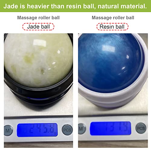 Ideayard Manual Massage Roller Ball, Jade Massage Tool Of Sore Muscles, Shoulders, Arms, Neck, Back, Feet, Body #TOP3