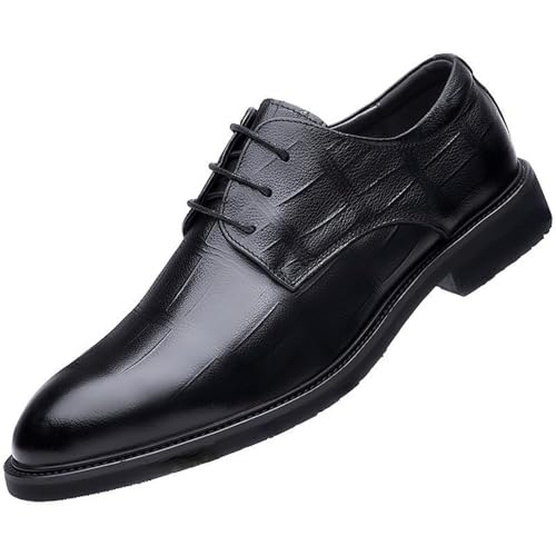 Elegant Leather Lace Up Oxford Shoes for Men Comfortable for Business and Special Events