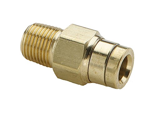Parker Hannifin 169PMT-8-4 Brass Male Elbow 90 Degree Prestomatic Fitting, 1/2
