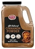 Spicy World Cinnamon Powder 5 LB Jar - Lab Tested for Lead - Ground Cassia Cinnamon Bulk, Great Authentic Spice for Coffee, Tea, Baking & Oatmeal, Rich Flavor & Aroma