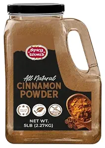 Spicy World Ground Cassia Cinnamon Powder, 5 lb Jar