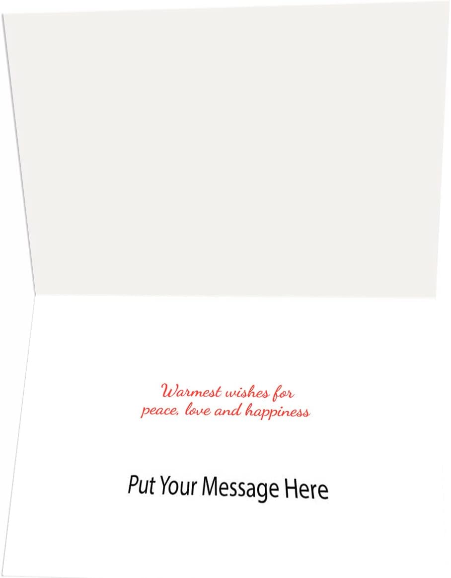 Stonehouse Collection Personalized Beach Sunset Christmas Cards - 24 Custom Beach Holiday Cards and Envelopes - Beach Christmas Cards