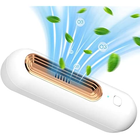 Multifunctional Rechargeable Fridge Deodoriser and Freshener,Mini Fridge Accessories O₃Ozone Generators,Small Air Purifier,Odour Eliminator,Friendly Air Freshener for Fridge,Car,Shoe Closet,Wardrobe Cover