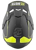 FC-Moto Merkur Straight Kask motocrossowy, czarny/żółty, L