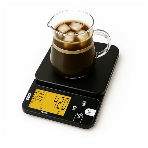 Polit Brewly Digital Coffee Scale with Timer｜6.6lb/3000g Espresso Scale 0.1g/0.005oz Triple-Range Precision｜USB-C or Battery｜Dual Timer Modes｜Small Travel Kitchen Scale for Pour-Over, Brewing & Baking