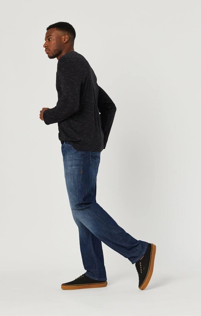 Mavi Zach Men's Straight Leg Regular Rise Jeans for Men – Casual Pants – Stretchable Men's - Image 3