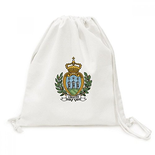 Sac cordon Saint-Marin en toile pour voyage et loisirs