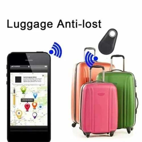 2Pcs Smart GPS Tracker For Kids,Water Droplets Shape Wireless Key Finder Locator Mini GPS Tracker, Sensor Device Tracker, Suitcase Tracker, key Finder Fob, Long RangeTracker, Best Dog Tracker (Black) - Image 5
