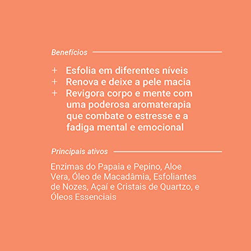 Gel Bio Esfoliante Aromaterapêutico - Com Oleos Essenciais e Aloe Vera, 90g, Beauts