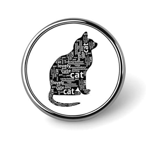 バッジ 円形 徽章 面白い猫 缶バッジ 胸章 ピンバッチ ボタンブローチ 25mm おしゃれ ネクタイピン コレクション バッグ飾 帽子 胸飾り かばん掛け 工芸品 取付簡単 男女兼用 プレゼント