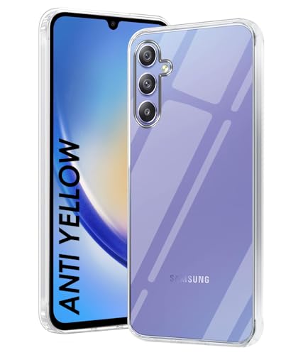 DIZORO Compatible with Samsung Galaxy A54 5G Back Cover Case Clear,[ Anti-Yellowing ][Military Grade Protection] Hard PC Back Cover (Transparent)