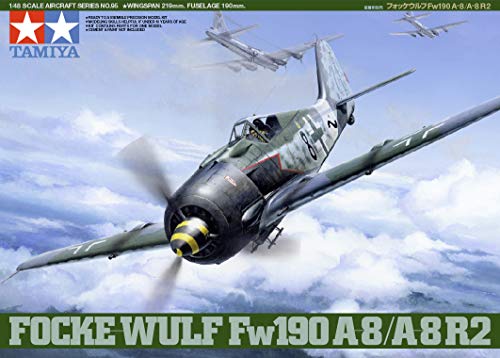 Tamiya 61095 1/48 Focke-Wulf Fw190 A-8/A-8 R2 Plastic Model Airplane Kit #TOP2