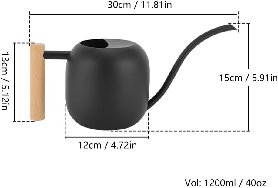 Small Watering Can Indoor Plants, 40oz/1.2L Garden Watering Can, House Plant Watering Can Cute Watering Pot with Long Spout for Indoor House Plants Bonsai Outdoor Garden Flower Decorative