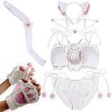 Incluye: 6 accesorios (oreja, cuello, sujetador, parte inferior, cola, guantes)