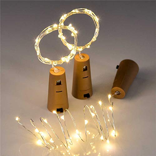 Urvi Creations 1 Pcs of 20 LED Wine Bottle Cork Lights Copper Wire String Lights, 2M Battery Operated Wine Bottle Fairy Li... - Review, Price and Buying Guide