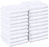 Utopia Towels - White Salon Towels, Pack of 24 (Not Bleach Proof, 16 x 27 Inches)