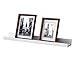 WELLAND Picture Ledge Shelf White Picture Shelves with Ledge, 24-inch, White