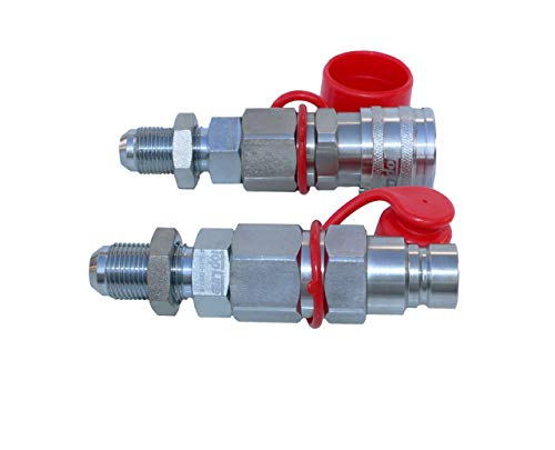 Tl24#10 Jic Thread Flat Face Quick Connect Hydraulic Coupler Bulkhead 1/2" Body Size Coupling Mount Directly On Bobcat Skid Steer Loaders #TOP3
