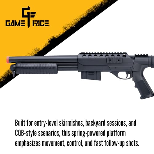 Game Face ASGM47 VooDoo Spring-Powered Pump Action Airsoft Shotgun Black 6.0mm by Game Face - Image 3