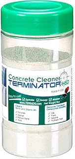 Concrete Oil Stain Remover and Cleaner Terminator-HSD Eco-Friendly Bio-Remediates and Removes Oil & Grease Stains on Concrete and Asphalt Driveways, Garages, Pavers, Patios, Parking Lots, Streets and Warehouses(10 Oz)