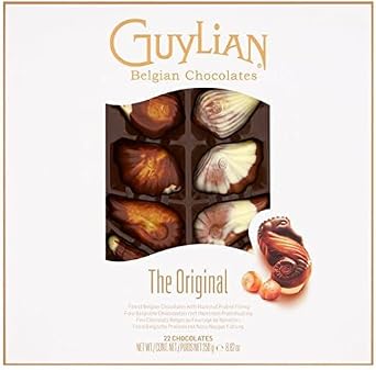 Azriel Guylian Belgian Chocolates Seashells Gift Box -22 Shells Chocolate Gift, 250 g Pack of 1