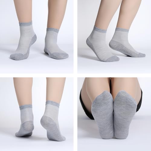 Image of Women's Thin Cool Socks, Comfort Breathable Lightweight Ankle Socks