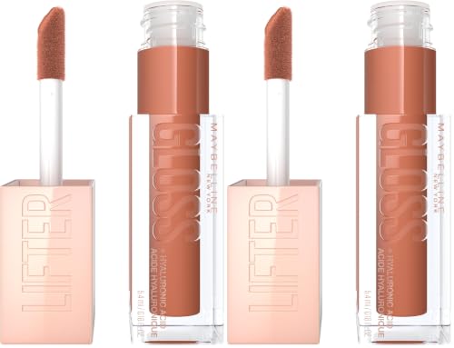 Image of Maybelline New York Lifter Gloss Hydrating Lip Gloss, Toffee (Pack of 2)