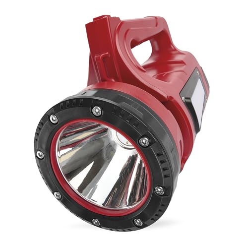 EMOS LED Akku-Handscheinwerfer für Außen mit Tragegurt und Ständer, superhell 1000lm, 500m Leuchtweite, 10-22h Leuchtdauer, IP44 wasserdicht,...