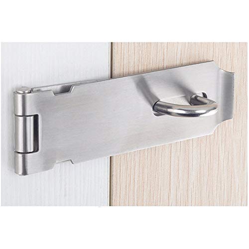 Image of Padlock Hasp 4.2 Inch Safety Door Bolt Gate Latches Padlock Hasp Stainless Steel Brushed Finish Door Buckle Clasp, 2 Pack (2Pack)
