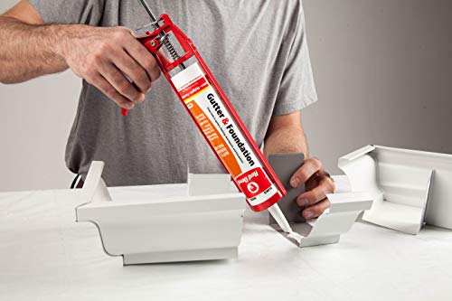 Red Devil 0697 Gutter & Foundation Sealant, 1 Pack, White #TOP4
