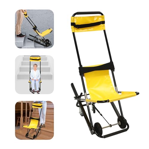 Usoraszkt Portable Folding Stair Lift Chair Manual Down Stair Chair Stair Lifting Aid for The Elderly Folding Stair for Everyday Mobility Portable Chair Lift Weight Capacity 350Lbs - Thumbnail 7