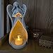 OakiWay Sympathy Gifts - Angel Candle Holder Statue W/Flickering LED Candle - Memorial Gifts for Loss of Loved One, Bereavement, in Memory, Grief, Funeral, Remembrance Gifts, Home Decorations
