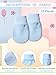 12 Pairs Newborn Baby Mittens Gloves No Scratch Baby Mittens for 0-6 Months Baby Boys Girls (Dark Colors)