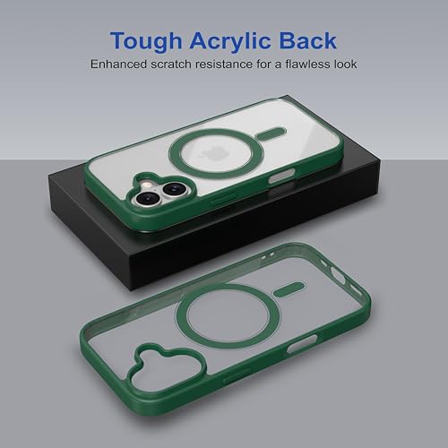 Image of amazon basics Back Case Cover for iPhone 17 | Scratch-Resistant Back Cover | Forest Green